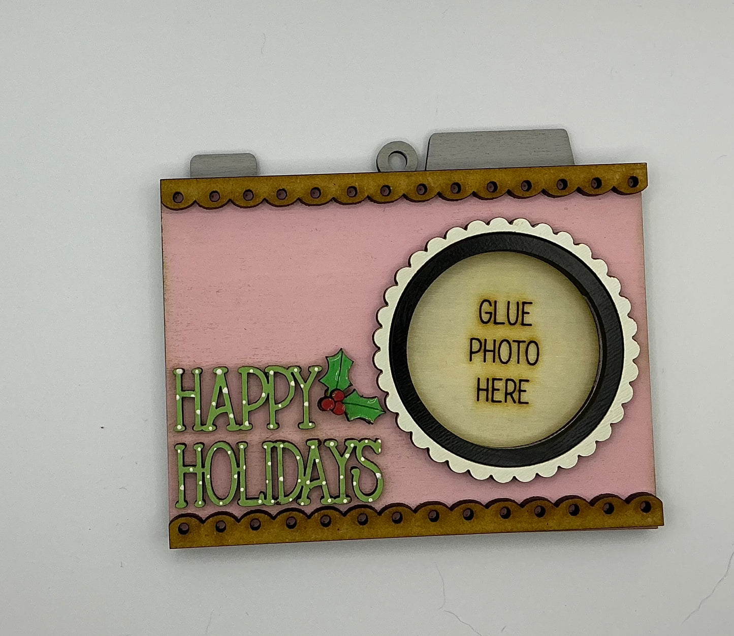 Camera photo ornament