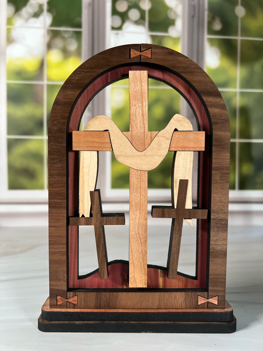 Easter Arch Crosses Shelf Sitter