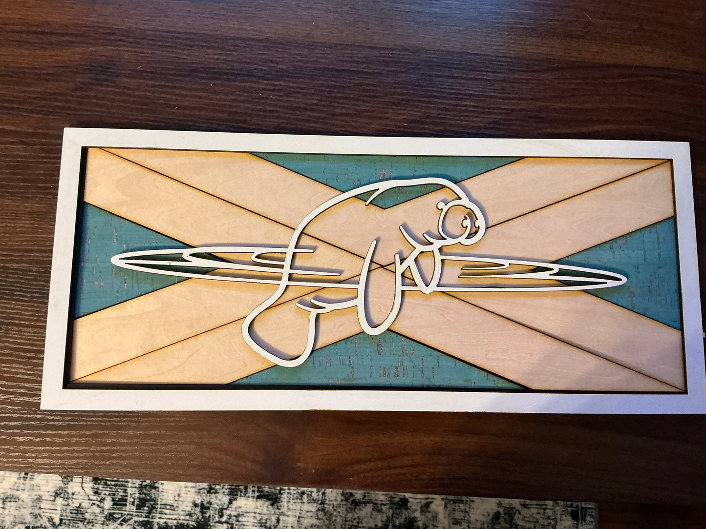Under the sea line art - manatee