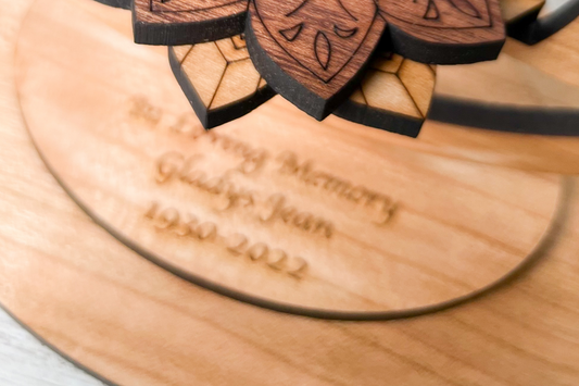 personalization add-on for memorial ornaments