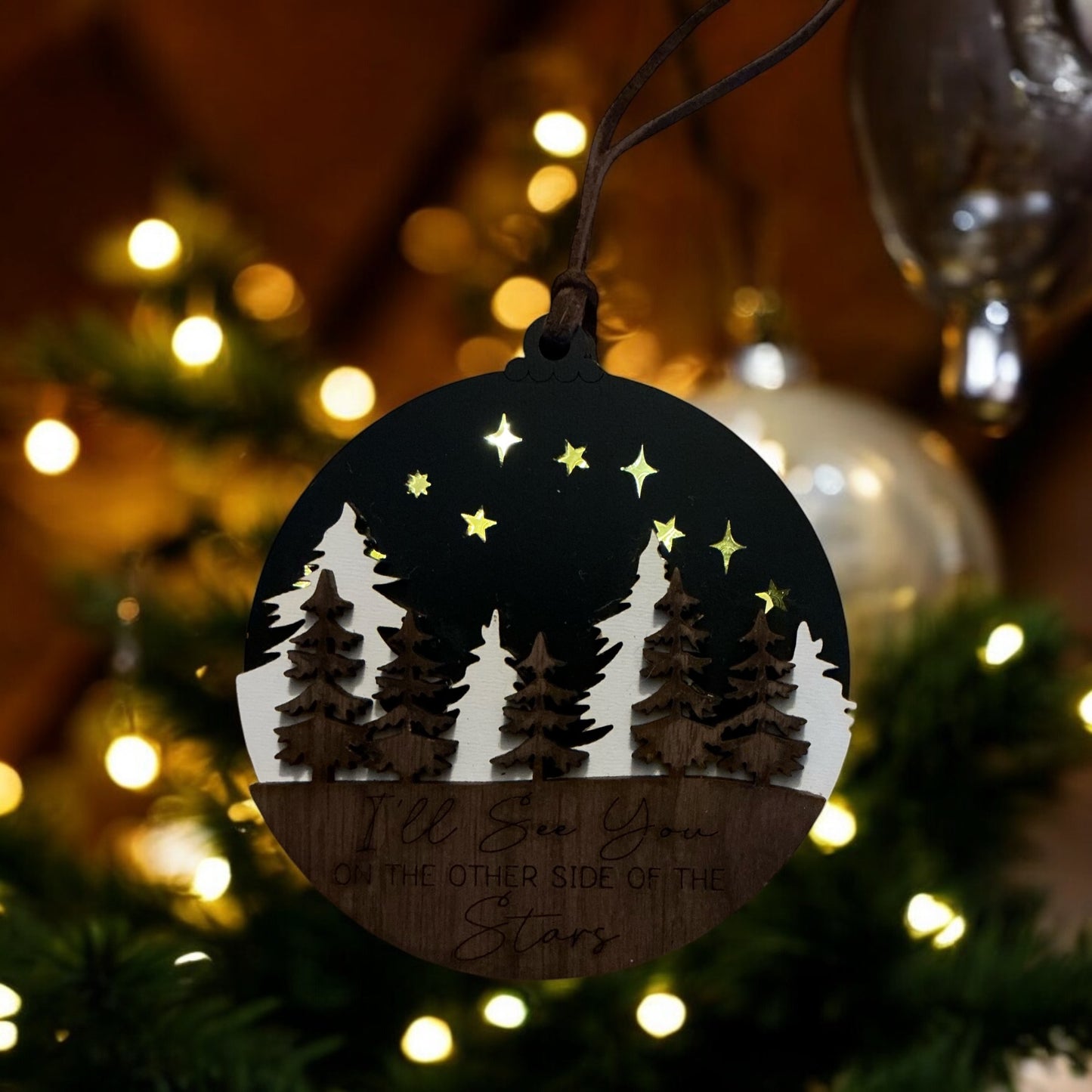 Memorial light up ornament