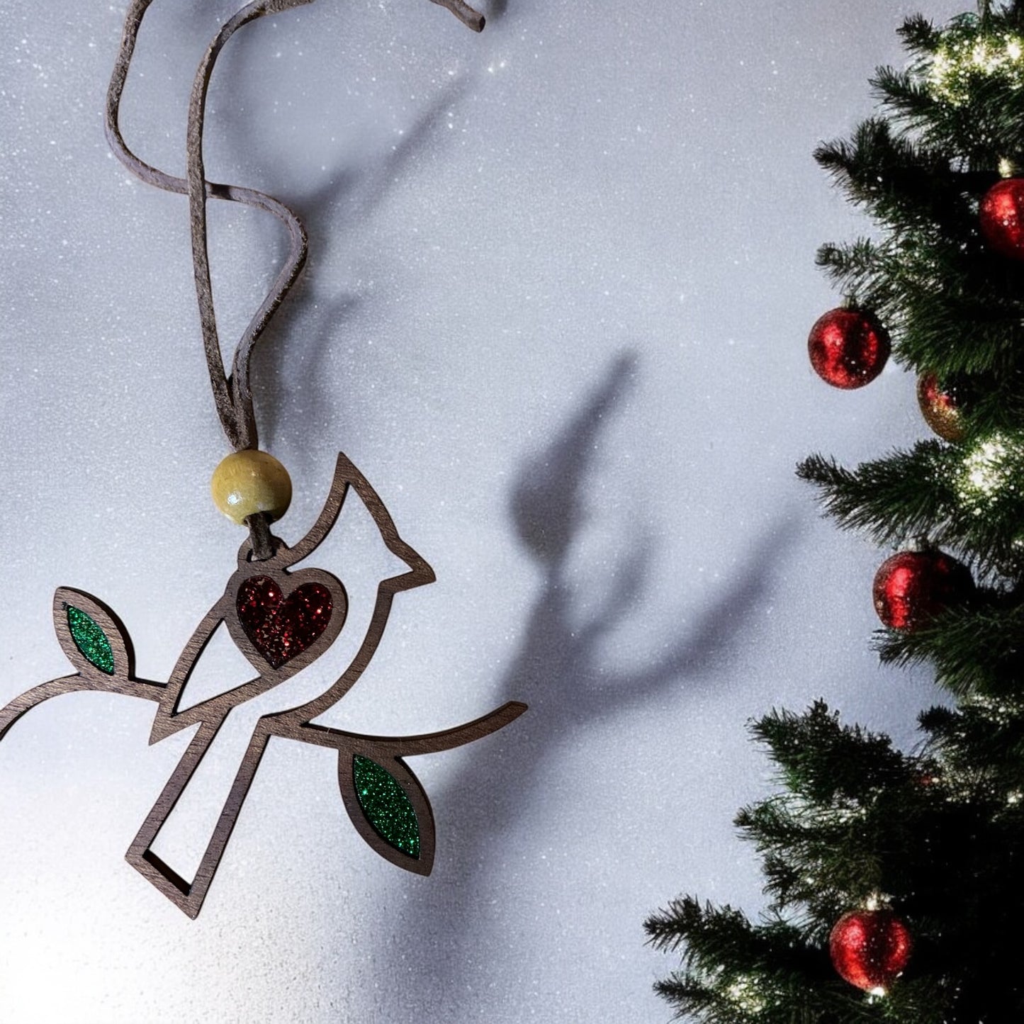 Heavenly visitor cardinal ornament and story