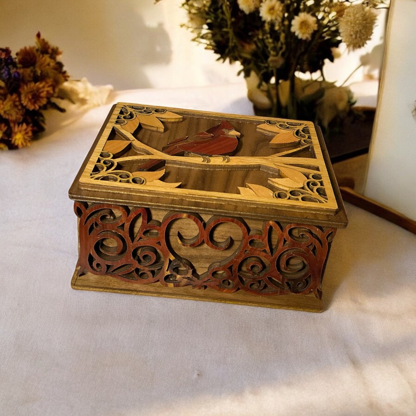 Cardinal memorial box