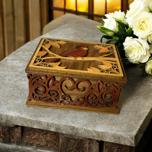 Cardinal memorial box