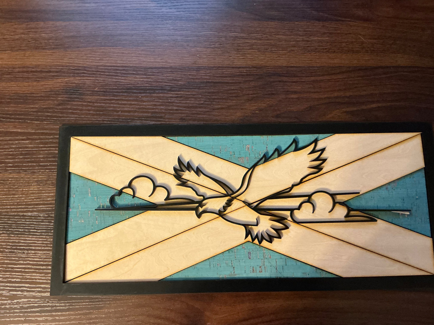 Line art eagle