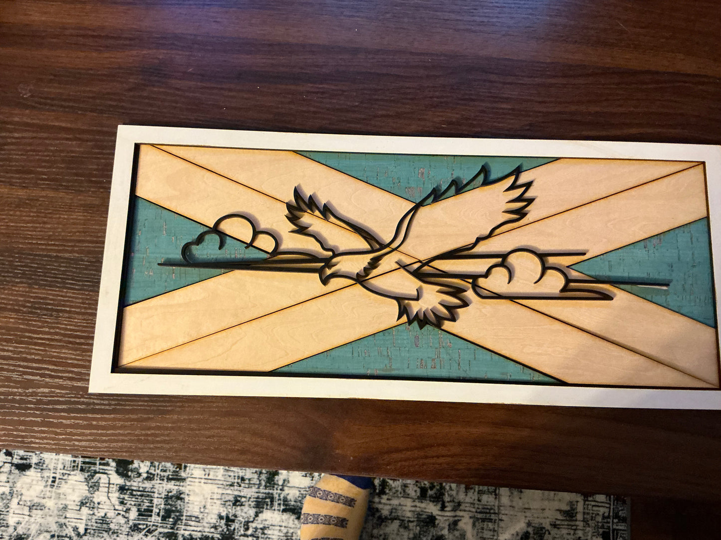 Line art eagle