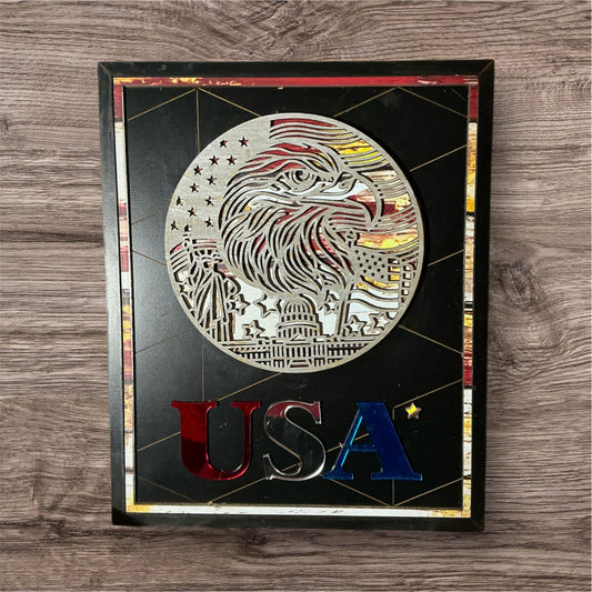 USA display sign