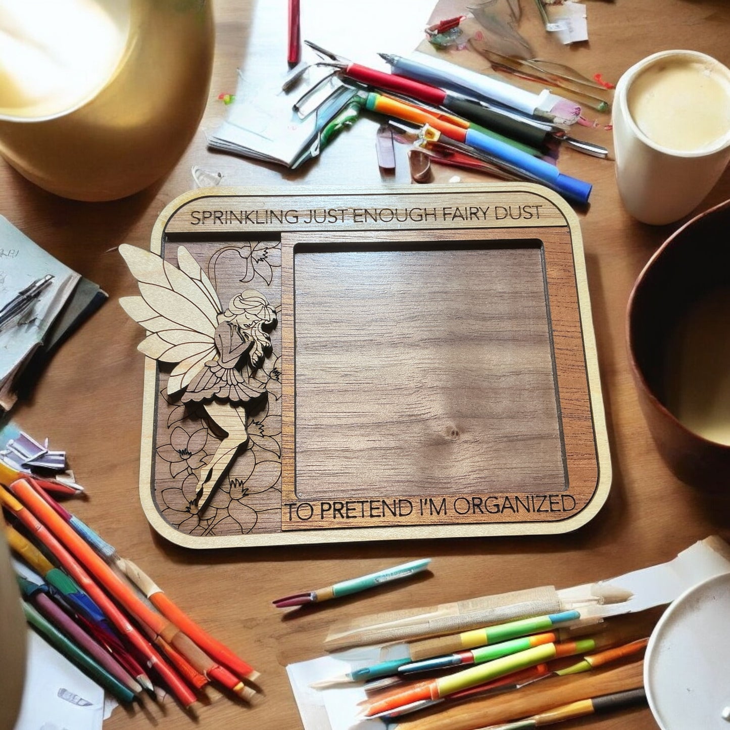 Fairy square note pad holder