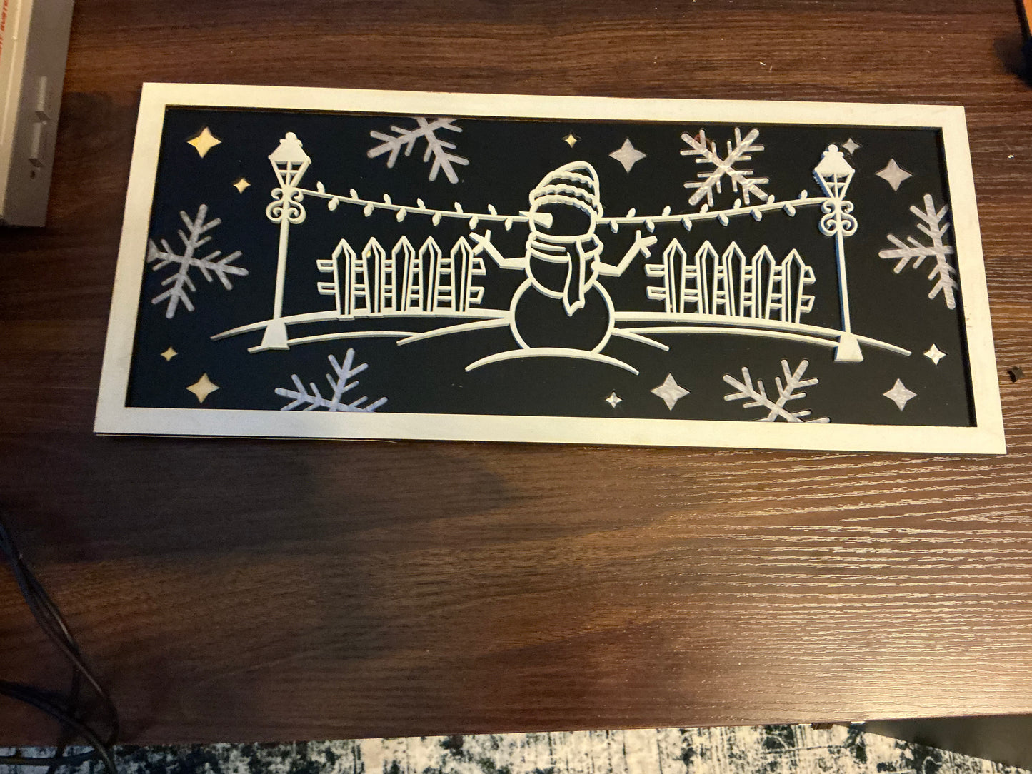 Snowman line art