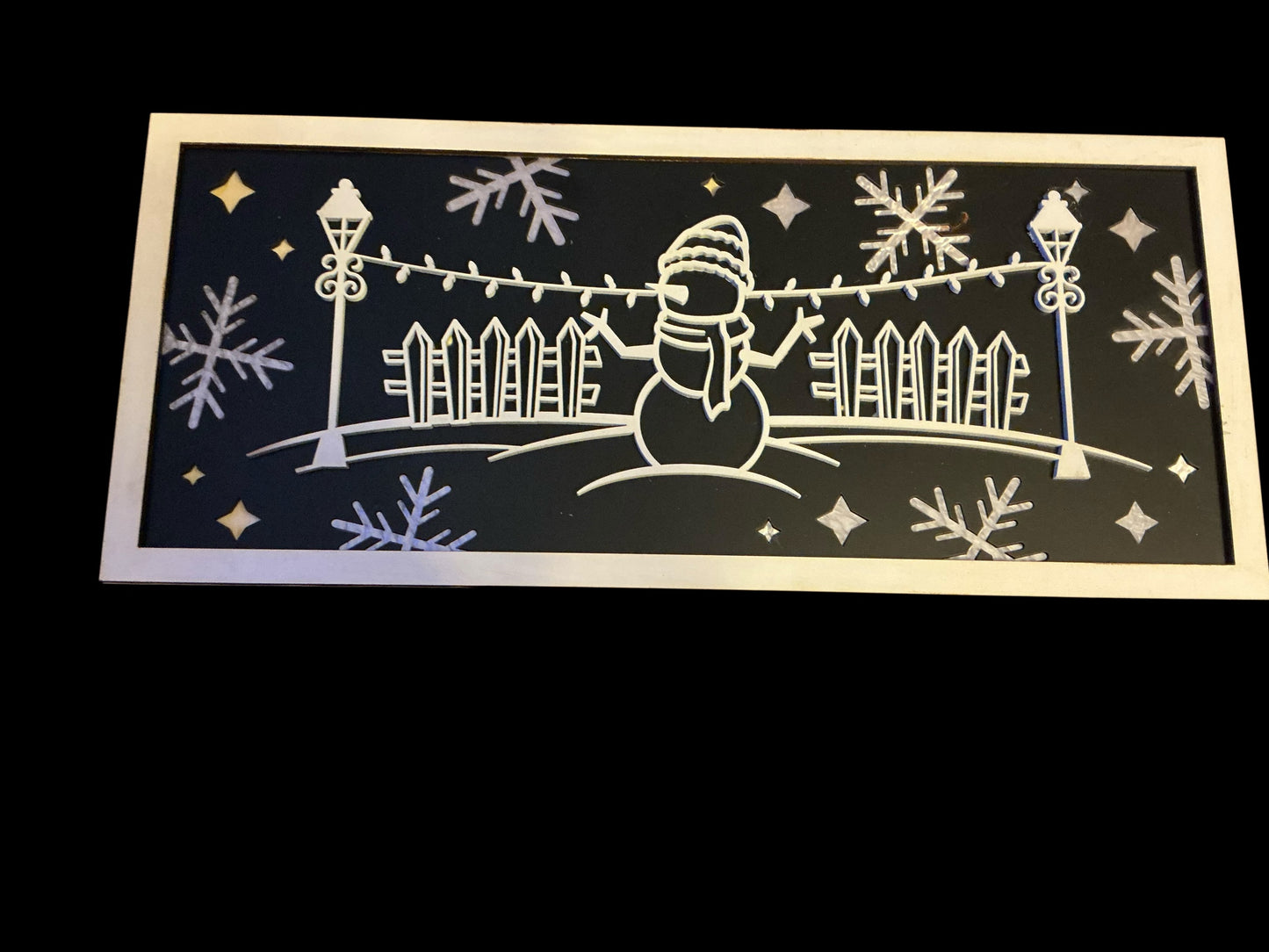 Snowman line art