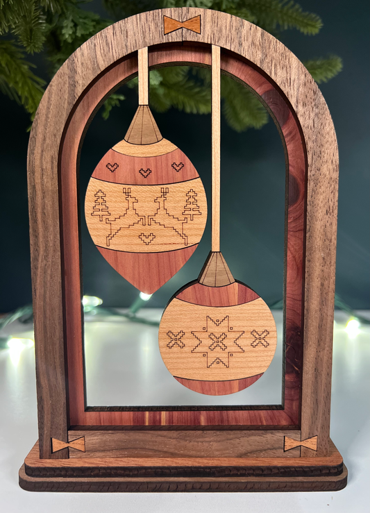 Christmas Arch Ornaments Shelf Sitter