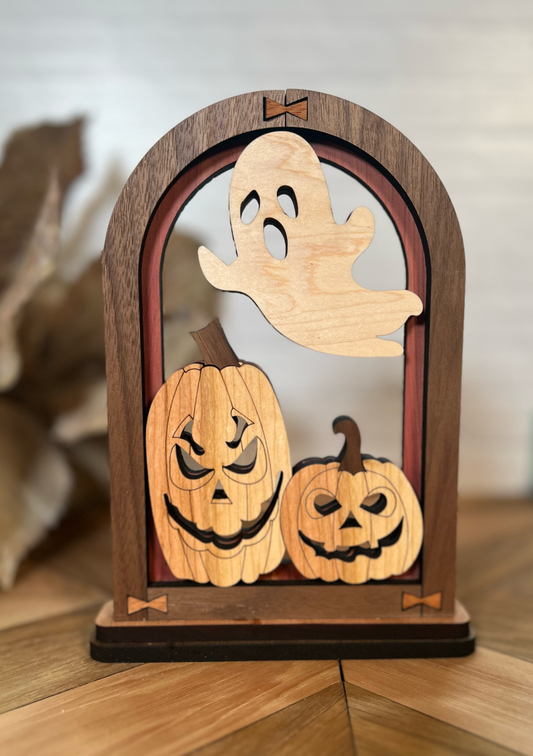 Fall Arch Shelf Sitter Ghost