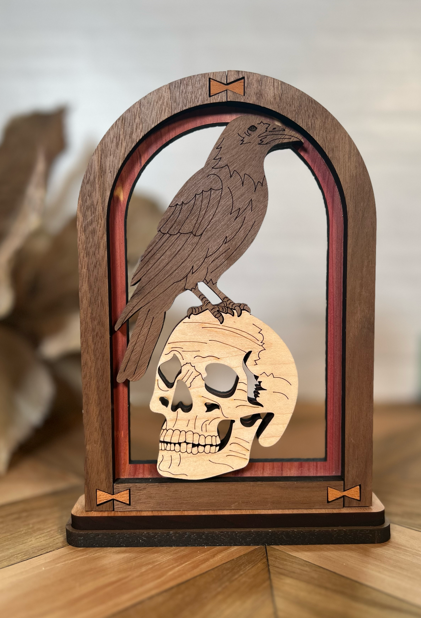 Fall Arch Shelf Sitter Owl in Tree