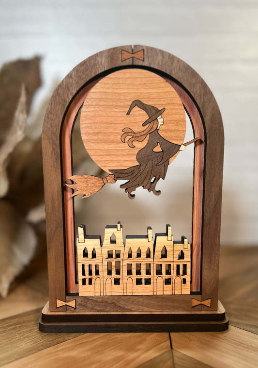 Fall Arch Shelf Sitter Witch
